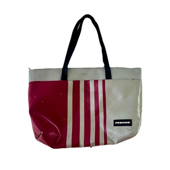 Freitag F560 Tote Bag Red/Grey - Picture 1 of 7